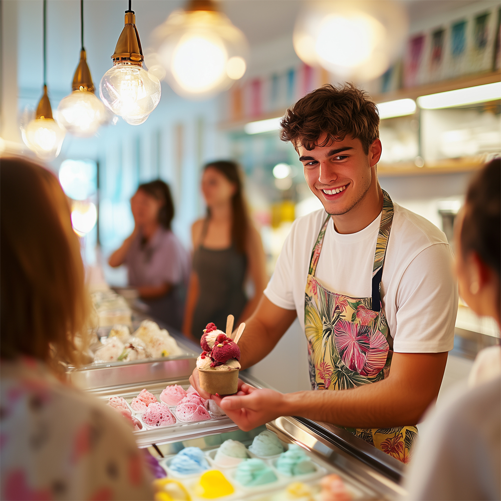 Gelato, gelato Italiano, gelateria, mantecatori, batch freezers, eco friendly