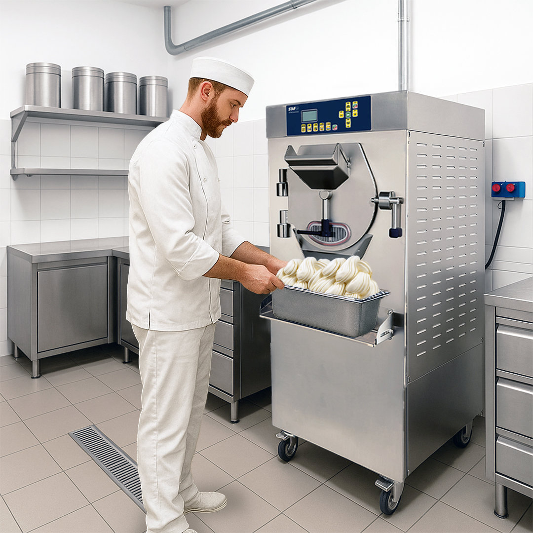 gelato artigianale, mantecatori, pastorizzatori